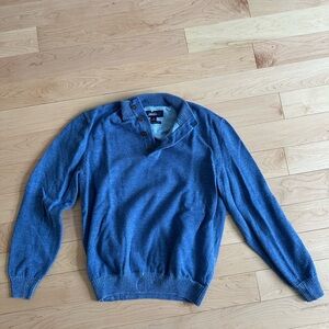 Men's Blue Sweater - Johnnie-O 100% merino wool